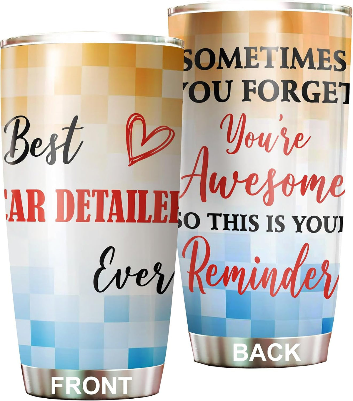 Best Caterer Ever Tumbler Stainless Steel 20oz, Office Gifts Women Men Work Friends Coworker, Driking Coffee Cup For Birthday Christmas - Colors C