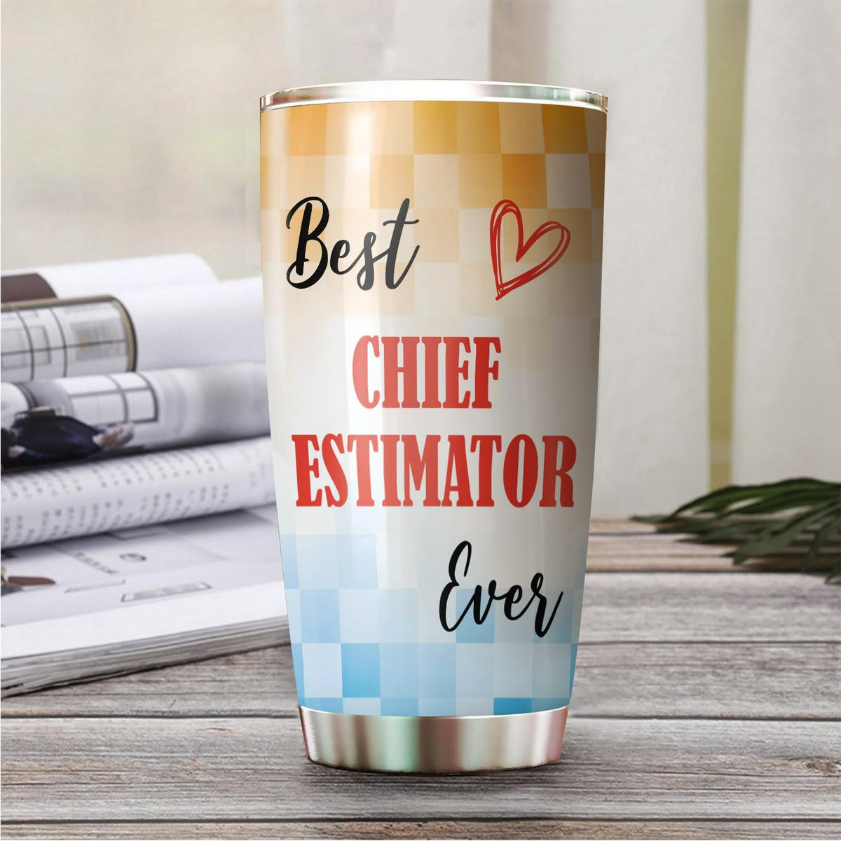 Best Caterer Ever Tumbler Stainless Steel 20oz, Office Gifts Women Men Work Friends Coworker, Driking Coffee Cup For Birthday Christmas - Colors C