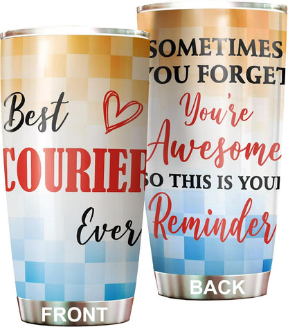 Best Caterer Ever Tumbler Stainless Steel 20oz, Office Gifts Women Men Work Friends Coworker, Driking Coffee Cup For Birthday Christmas - Colors C