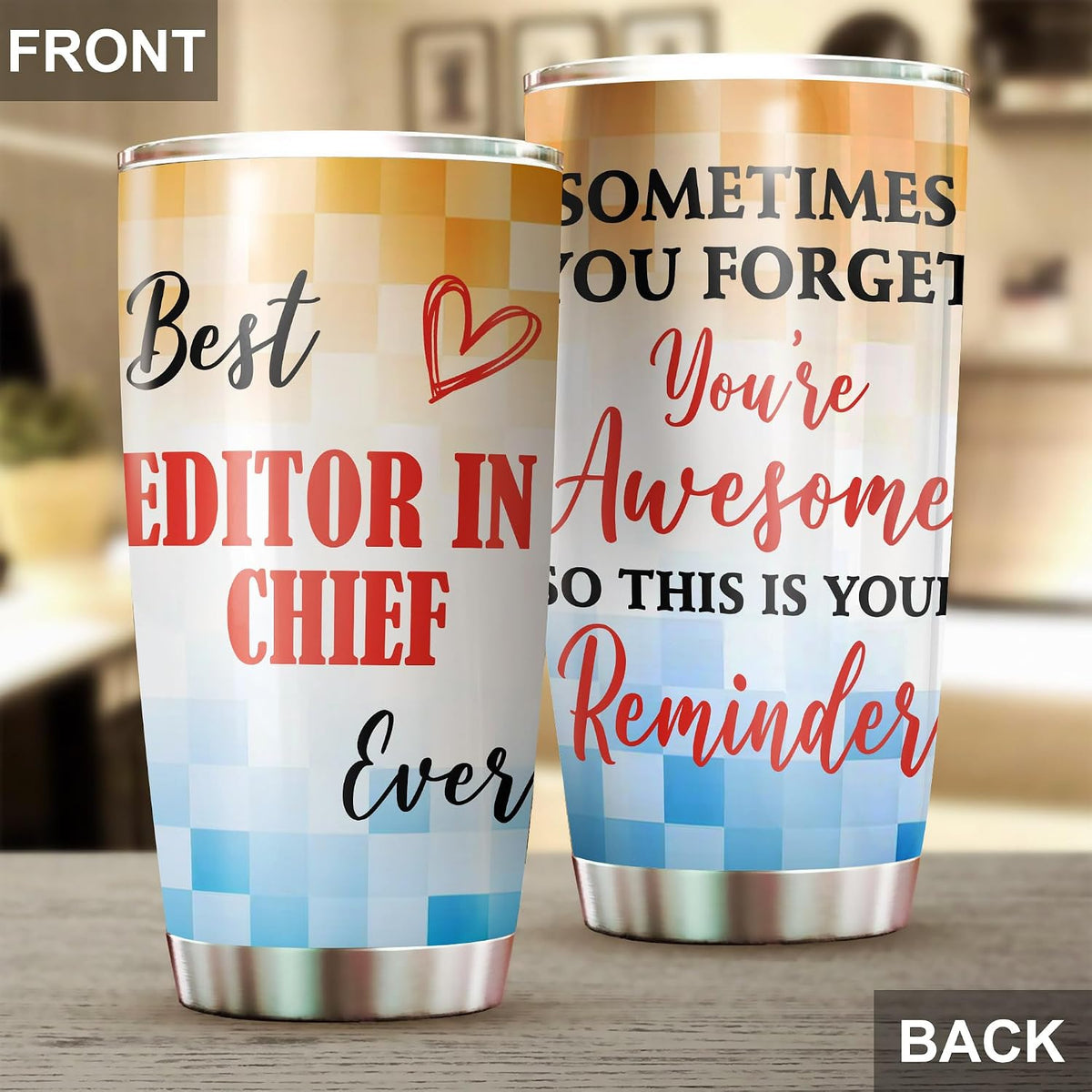 Best Caterer Ever Tumbler Stainless Steel 20oz, Office Gifts Women Men Work Friends Coworker, Driking Coffee Cup For Birthday Christmas - Colors C