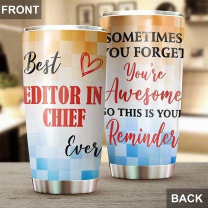Best Caterer Ever Tumbler Stainless Steel 20oz, Office Gifts Women Men Work Friends Coworker, Driking Coffee Cup For Birthday Christmas - Colors C