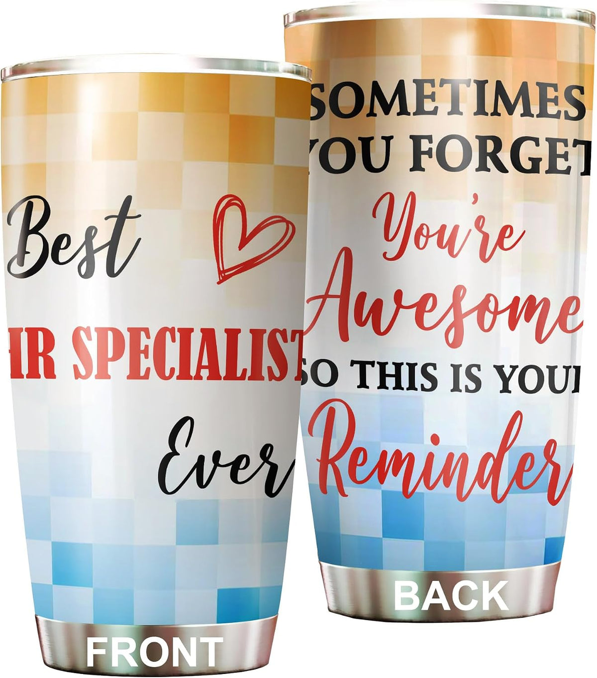 Best Caterer Ever Tumbler Stainless Steel 20oz, Office Gifts Women Men Work Friends Coworker, Driking Coffee Cup For Birthday Christmas - Colors C