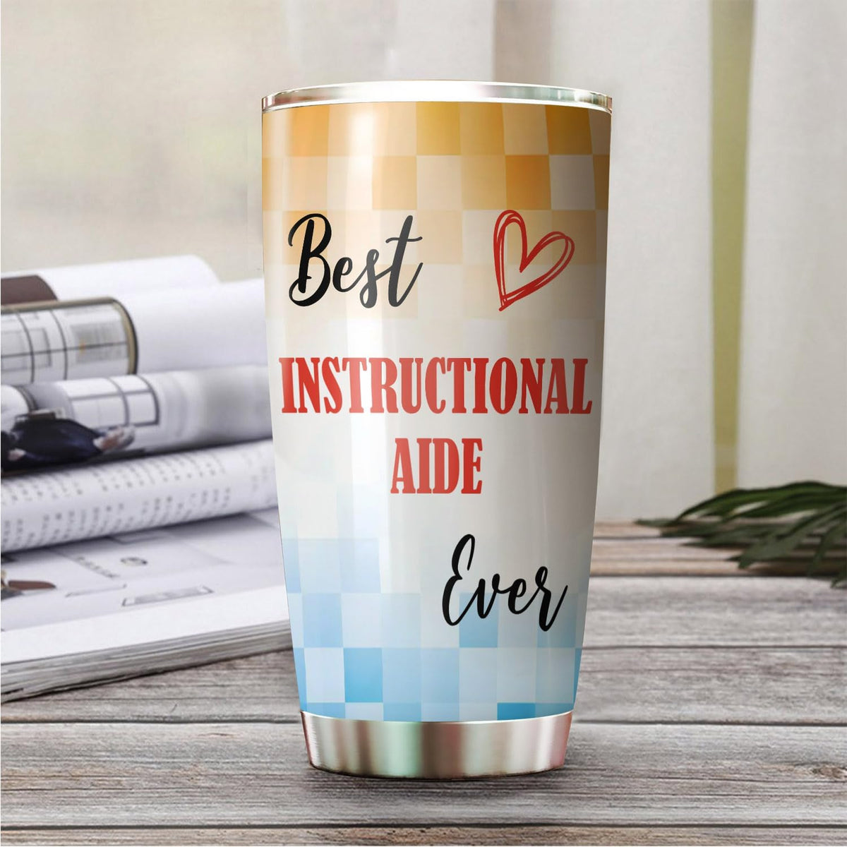 Best Caterer Ever Tumbler Stainless Steel 20oz, Office Gifts Women Men Work Friends Coworker, Driking Coffee Cup For Birthday Christmas - Colors C