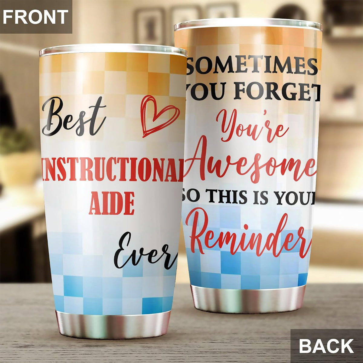Best Caterer Ever Tumbler Stainless Steel 20oz, Office Gifts Women Men Work Friends Coworker, Driking Coffee Cup For Birthday Christmas - Colors C