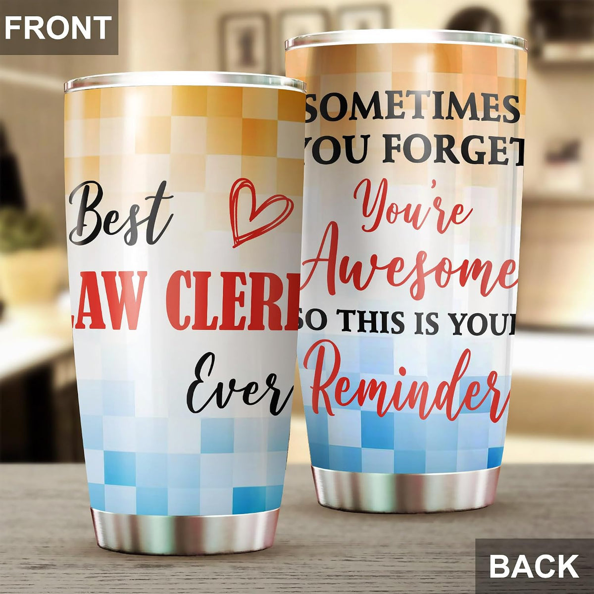 Best Caterer Ever Tumbler Stainless Steel 20oz, Office Gifts Women Men Work Friends Coworker, Driking Coffee Cup For Birthday Christmas - Colors C