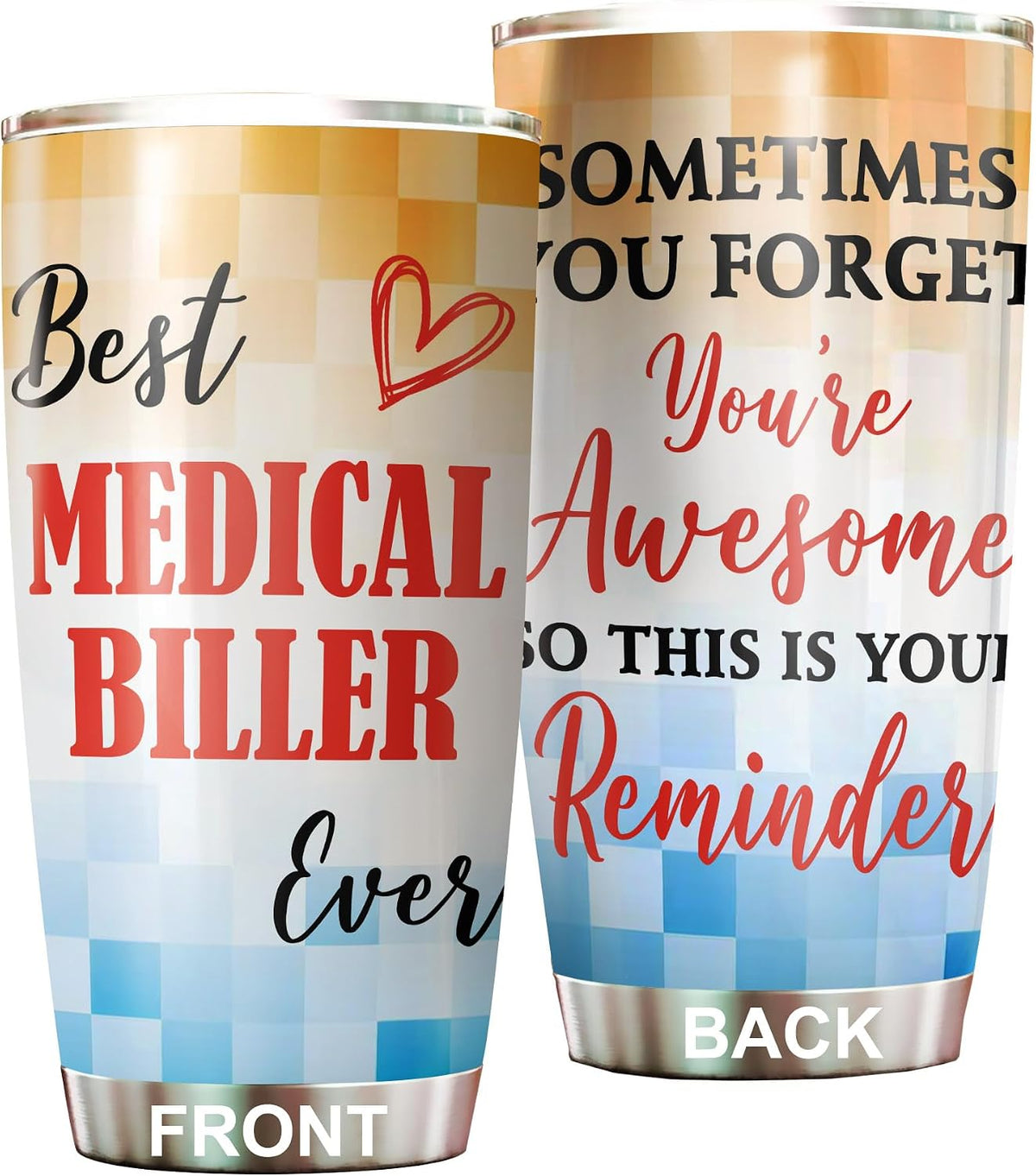 Best Caterer Ever Tumbler Stainless Steel 20oz, Office Gifts Women Men Work Friends Coworker, Driking Coffee Cup For Birthday Christmas - Colors C