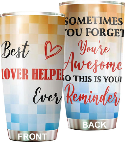 Best Caterer Ever Tumbler Stainless Steel 20oz, Office Gifts Women Men Work Friends Coworker, Driking Coffee Cup For Birthday Christmas - Colors C