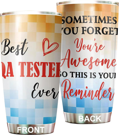 Best Caterer Ever Tumbler Stainless Steel 20oz, Office Gifts Women Men Work Friends Coworker, Driking Coffee Cup For Birthday Christmas - Colors C