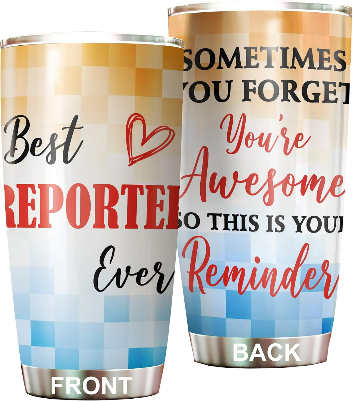 Best Caterer Ever Tumbler Stainless Steel 20oz, Office Gifts Women Men Work Friends Coworker, Driking Coffee Cup For Birthday Christmas - Colors C
