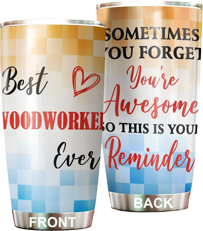 Best Caterer Ever Tumbler Stainless Steel 20oz, Office Gifts Women Men Work Friends Coworker, Driking Coffee Cup For Birthday Christmas - Colors C