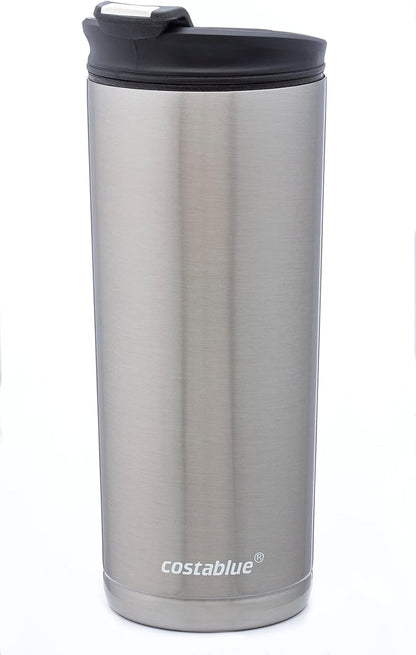 Travel Coffee Mug - 16 Oz. Stainless Steel Insulated Coffee Mug, Leak Proof Tumbler w/Dishwasher Safe Lid, Double Wall Travel Coffee Cup, Reusable Insulated Tumbler for Hot & Cold Beverages…