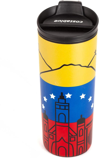 Travel Coffee Mug - 16 Oz. Stainless Steel Insulated Coffee Mug, Leak Proof Tumbler w/Dishwasher Safe Lid, Double Wall Travel Coffee Cup, Reusable Insulated Tumbler for Hot & Cold Beverages…
