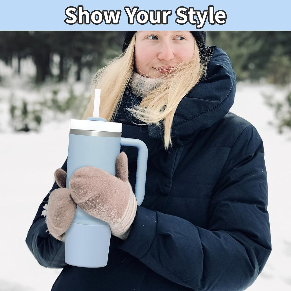 Higher Silicone Boot Compatible with Stanley Quencher H2.0 20/30/40oz | Tumbler Cups Anti-Slip & Anti-Scratch Soft Water Bottle Bottom Sleeve Cover Protector for IceFlow Flip 20/30oz, BPA Free - Colors B