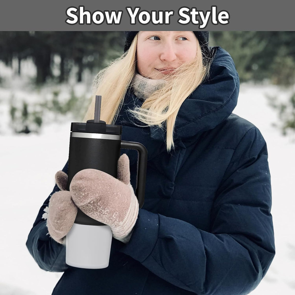 Higher Silicone Boot Compatible with Stanley Quencher H2.0 20/30/40oz | Tumbler Cups Anti-Slip & Anti-Scratch Soft Water Bottle Bottom Sleeve Cover Protector for IceFlow Flip 20/30oz, BPA Free - Colors B