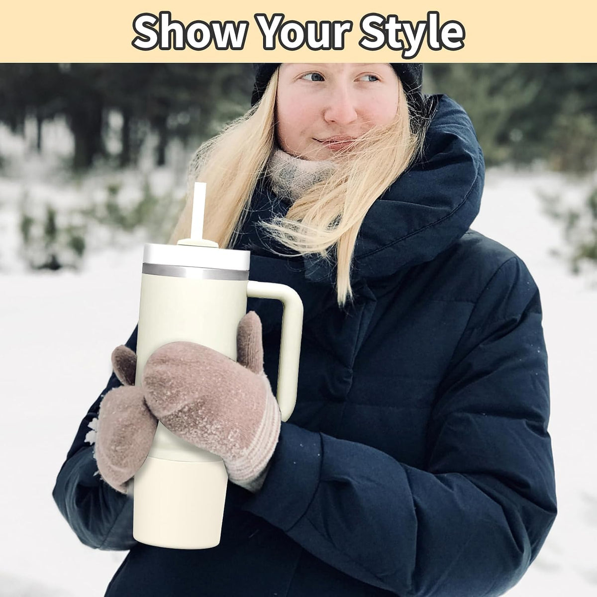 Higher Silicone Boot Compatible with Stanley Quencher H2.0 20/30/40oz | Tumbler Cups Anti-Slip & Anti-Scratch Soft Water Bottle Bottom Sleeve Cover Protector for IceFlow Flip 20/30oz, BPA Free - Colors B