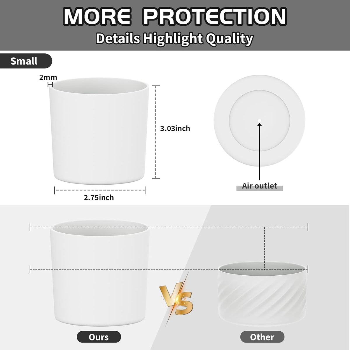 Higher Silicone Boot Compatible with Stanley Quencher H2.0 20/30/40oz | Tumbler Cups Anti-Slip & Anti-Scratch Soft Water Bottle Bottom Sleeve Cover Protector for IceFlow Flip 20/30oz, BPA Free - Colors B