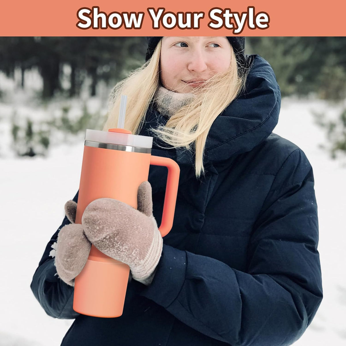 Higher Silicone Boot Compatible with Stanley Quencher H2.0 20/30/40oz | Tumbler Cups Anti-Slip & Anti-Scratch Soft Water Bottle Bottom Sleeve Cover Protector for IceFlow Flip 20/30oz, BPA Free - Colors B