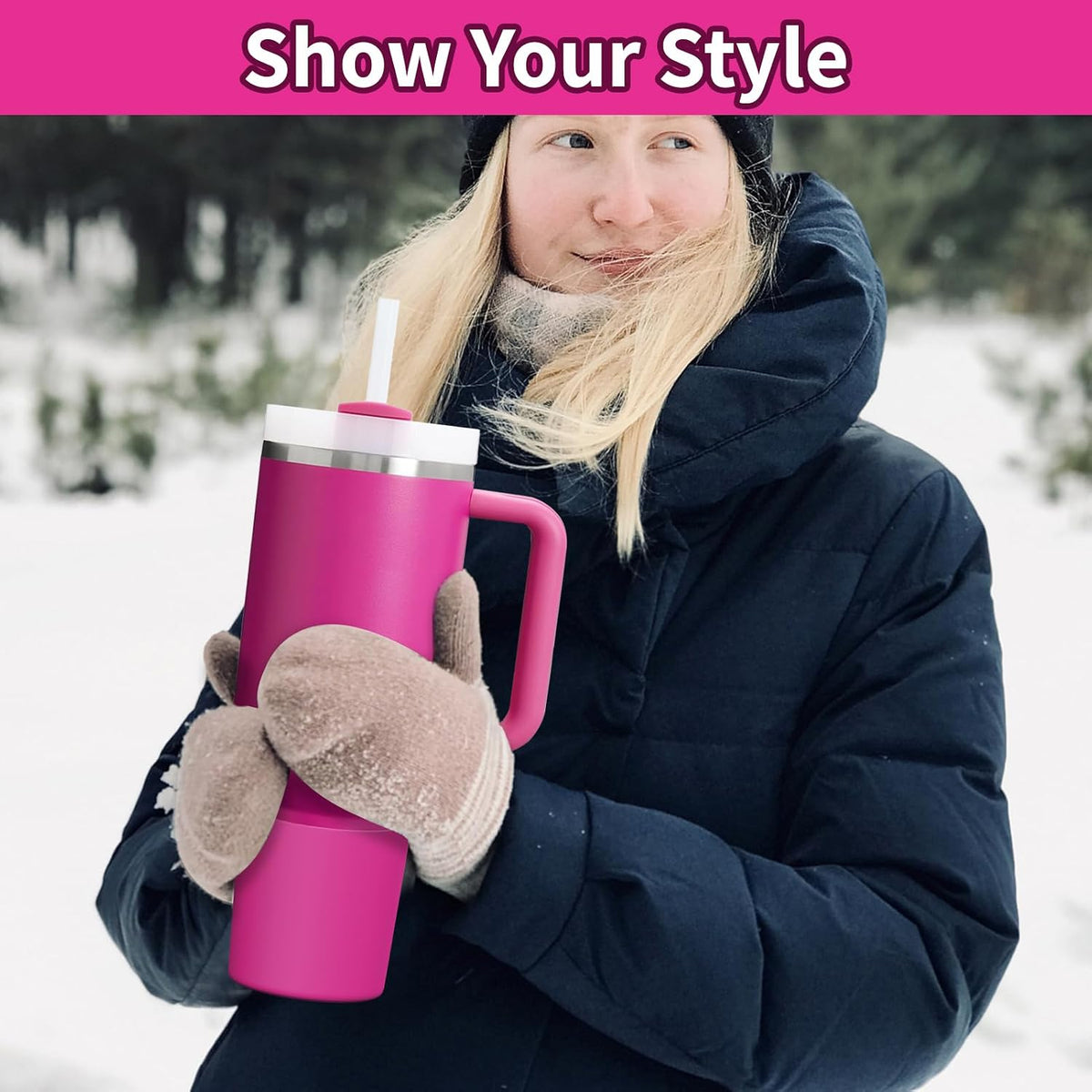Higher Silicone Boot Compatible with Stanley Quencher H2.0 20/30/40oz | Tumbler Cups Anti-Slip & Anti-Scratch Soft Water Bottle Bottom Sleeve Cover Protector for IceFlow Flip 20/30oz, BPA Free - Colors B