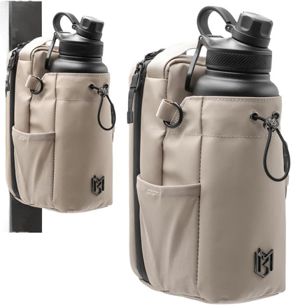 Magnetic Bottle Bag Sling Bag for Men and Women | Gym Bag for Gym, Travel, Work, and Sports | Keep Your Items off the Dirty Gym Floor With Magnetic Attachment (Black)