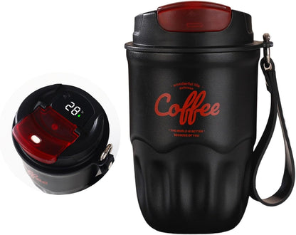 Stainless Steel Coffee Mug, Insulated Coffee Mug with Handle, Insulated -Tumbler with Lid & Handle, Leakproof, Keep Hot/Ice, Tea & Beers, for Home, Offices & Outdoor Use