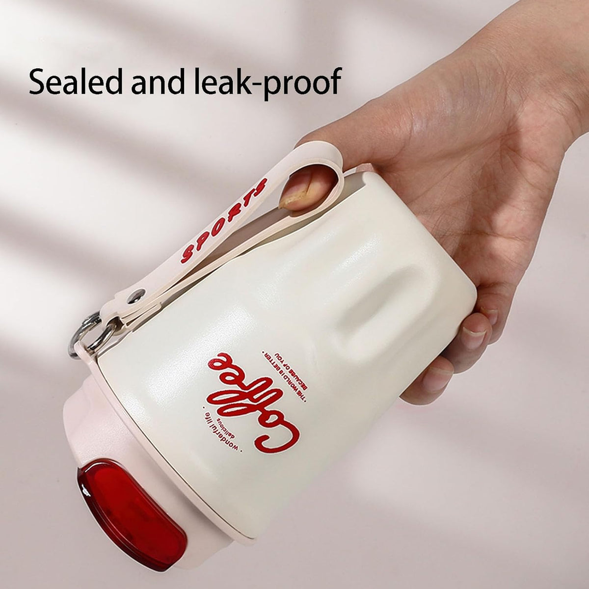 Stainless Steel Coffee Mug, Insulated Coffee Mug with Handle, Insulated -Tumbler with Lid & Handle, Leakproof, Keep Hot/Ice, Tea & Beers, for Home, Offices & Outdoor Use