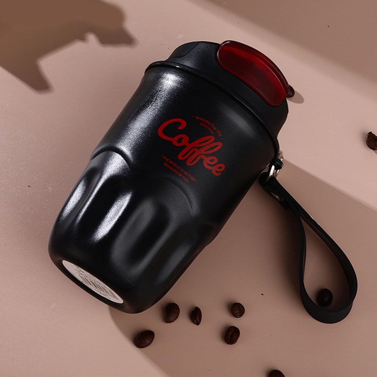 Stainless Steel Coffee Mug, Insulated Coffee Mug with Handle, Insulated -Tumbler with Lid & Handle, Leakproof, Keep Hot/Ice, Tea & Beers, for Home, Offices & Outdoor Use