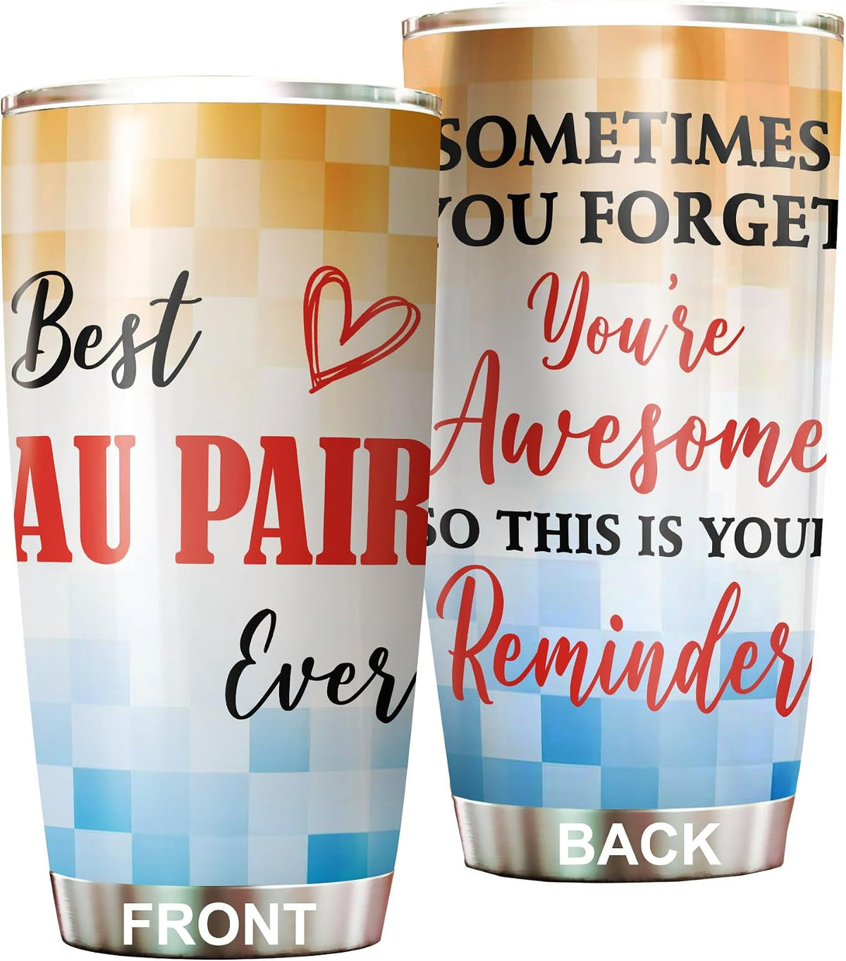 Best Caterer Ever Tumbler Stainless Steel 20oz, Office Gifts Women Men Work Friends Coworker, Driking Coffee Cup For Birthday Christmas - Colors I