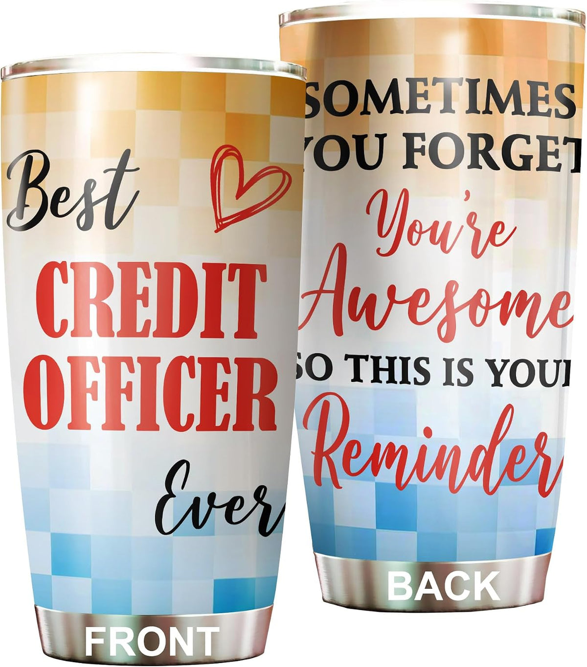 Best Caterer Ever Tumbler Stainless Steel 20oz, Office Gifts Women Men Work Friends Coworker, Driking Coffee Cup For Birthday Christmas - Colors I