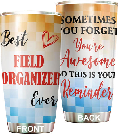 Best Caterer Ever Tumbler Stainless Steel 20oz, Office Gifts Women Men Work Friends Coworker, Driking Coffee Cup For Birthday Christmas - Colors I