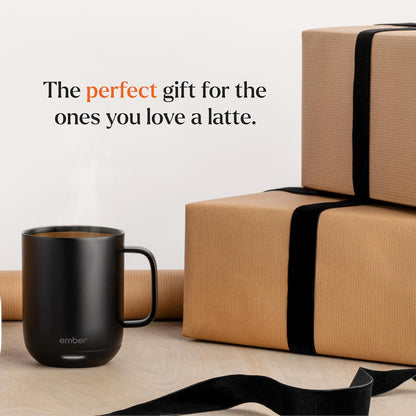 Temperature Control Smart Mug 2, 14 Oz, App-Controlled Heated Coffee Mug with 80 Min Battery Life and Improved Design, White