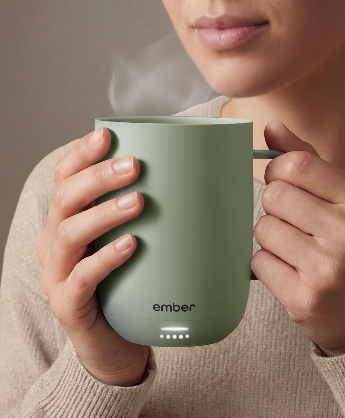 Temperature Control Smart Mug 2, 14 Oz, App-Controlled Heated Coffee Mug with 80 Min Battery Life and Improved Design, White