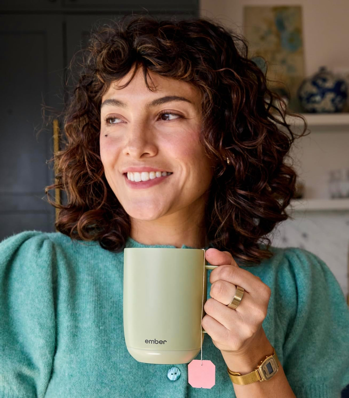 Temperature Control Smart Mug 2, 14 Oz, App-Controlled Heated Coffee Mug with 80 Min Battery Life and Improved Design, White
