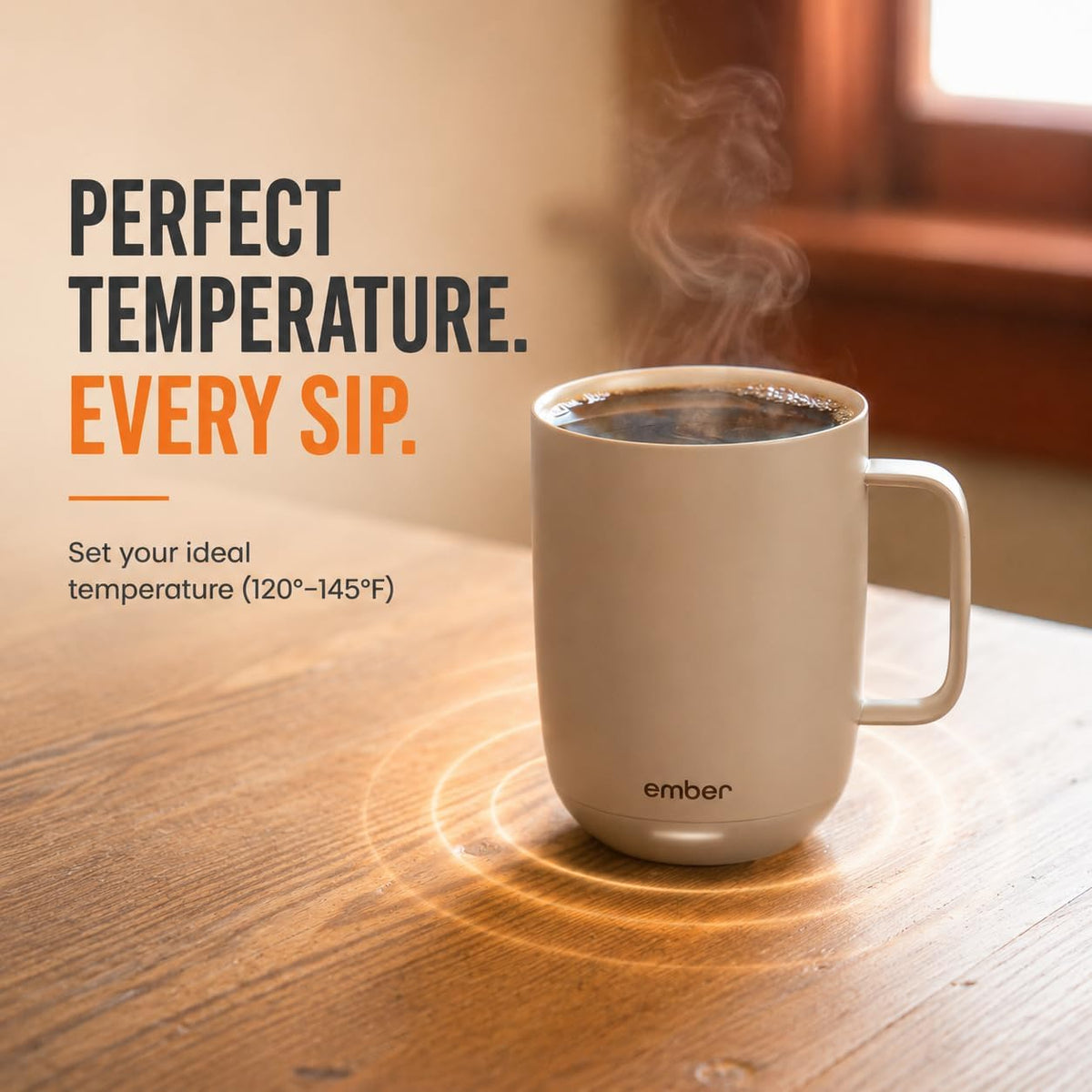 Temperature Control Smart Mug 2, 14 Oz, App-Controlled Heated Coffee Mug with 80 Min Battery Life and Improved Design, White