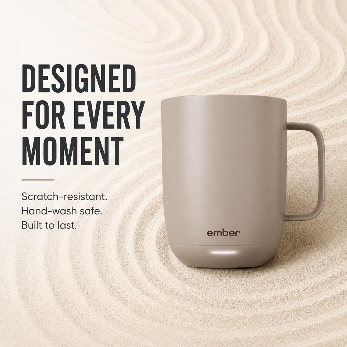 Temperature Control Smart Mug 2, 14 Oz, App-Controlled Heated Coffee Mug with 80 Min Battery Life and Improved Design, White
