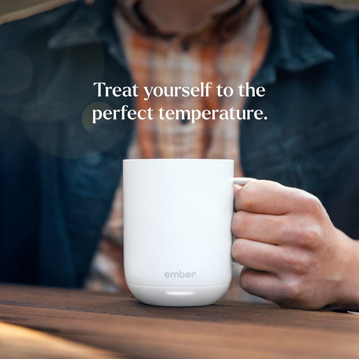 Temperature Control Smart Mug 2, 14 Oz, App-Controlled Heated Coffee Mug with 80 Min Battery Life and Improved Design, White