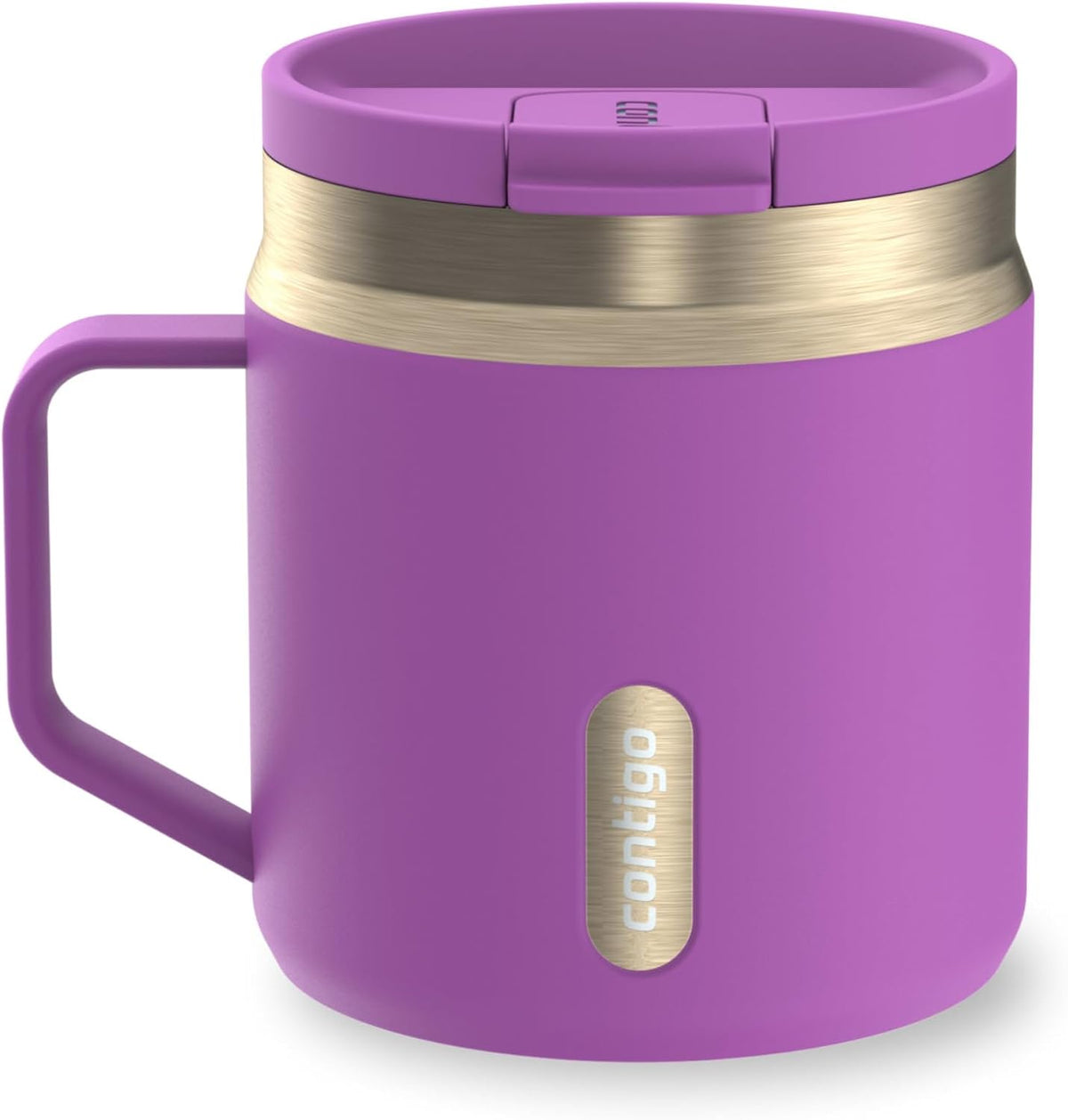 SnapSeal 30 oz Stainless Steel Vacuum-Insulated Tumbler with Handle & Reusable Straw, Leakproof AutoClose Lid, Cup Holder Friendly, BPA-Free & Lead-Free, Dishwasher Safe