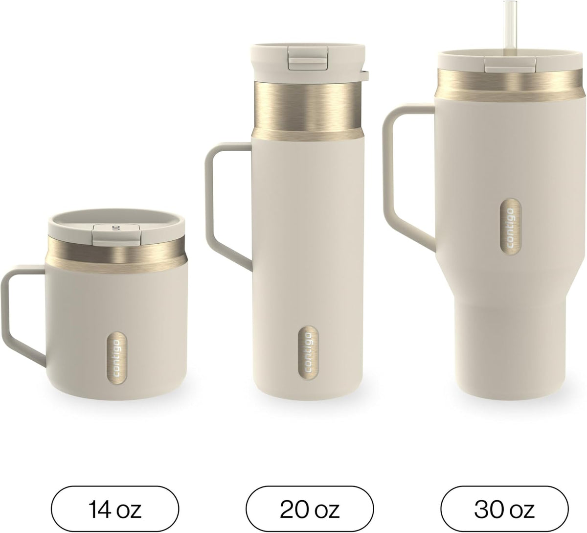 SnapSeal 30 oz Stainless Steel Vacuum-Insulated Tumbler with Handle & Reusable Straw, Leakproof AutoClose Lid, Cup Holder Friendly, BPA-Free & Lead-Free, Dishwasher Safe