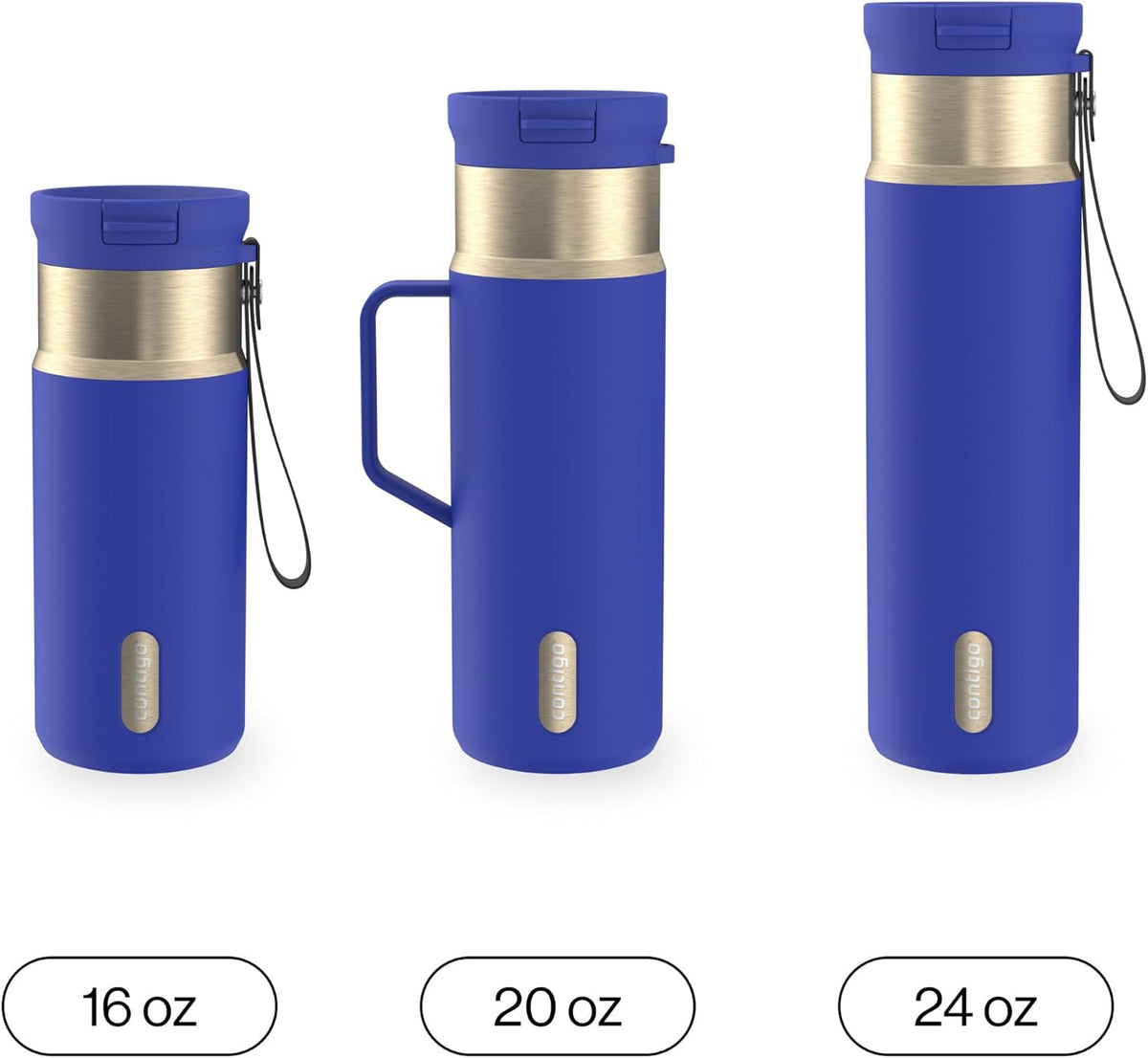 SnapSeal 30 oz Stainless Steel Vacuum-Insulated Tumbler with Handle & Reusable Straw, Leakproof AutoClose Lid, Cup Holder Friendly, BPA-Free & Lead-Free, Dishwasher Safe