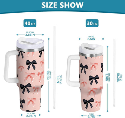 Monkey Face Banana 30 oz Tumbler with Handle and Straw Lid, Insulated Stainless Steel Water Bottle Portable Travel Coffee Tea Mug Cup - Colors D