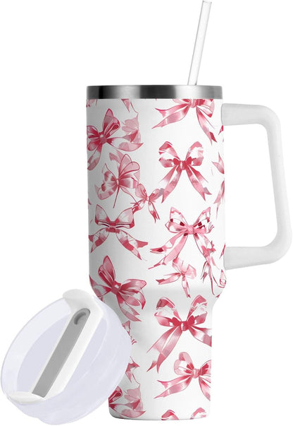 Monkey Face Banana 30 oz Tumbler with Handle and Straw Lid, Insulated Stainless Steel Water Bottle Portable Travel Coffee Tea Mug Cup - Colors D