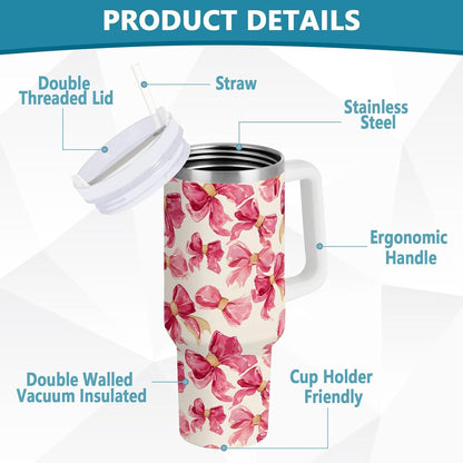 Monkey Face Banana 30 oz Tumbler with Handle and Straw Lid, Insulated Stainless Steel Water Bottle Portable Travel Coffee Tea Mug Cup - Colors D