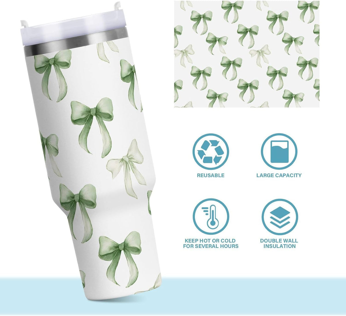 Monkey Face Banana 30 oz Tumbler with Handle and Straw Lid, Insulated Stainless Steel Water Bottle Portable Travel Coffee Tea Mug Cup - Colors D