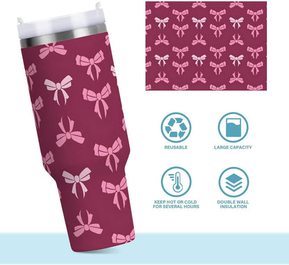 Monkey Face Banana 30 oz Tumbler with Handle and Straw Lid, Insulated Stainless Steel Water Bottle Portable Travel Coffee Tea Mug Cup - Colors D
