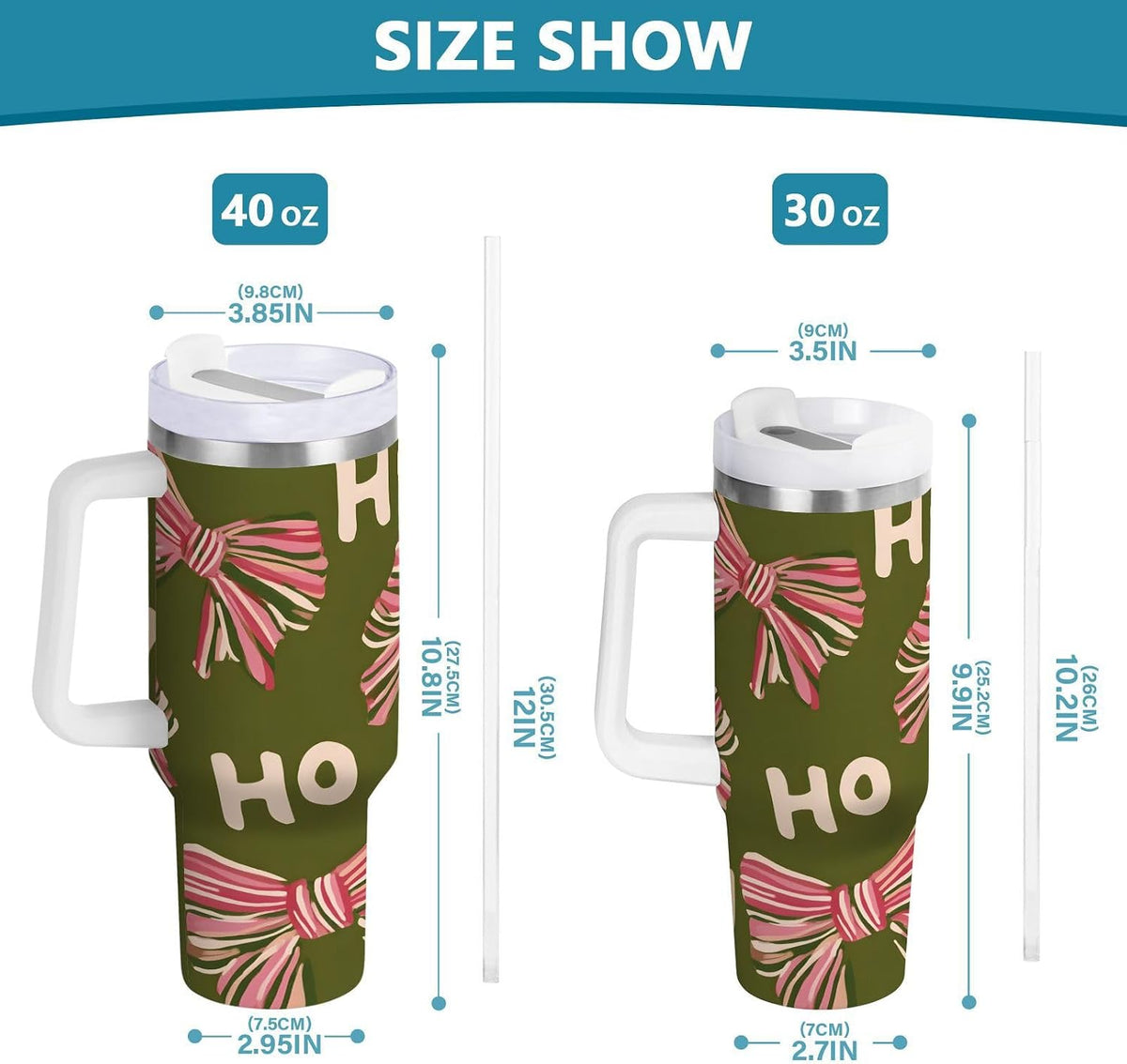 Monkey Face Banana 30 oz Tumbler with Handle and Straw Lid, Insulated Stainless Steel Water Bottle Portable Travel Coffee Tea Mug Cup - Colors D