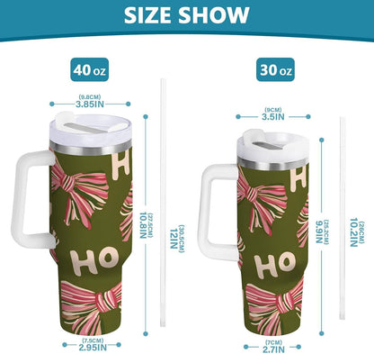 Monkey Face Banana 30 oz Tumbler with Handle and Straw Lid, Insulated Stainless Steel Water Bottle Portable Travel Coffee Tea Mug Cup - Colors D