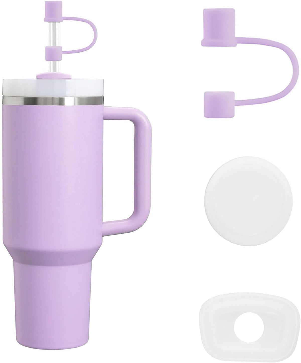 1 Pack Straw Toppers for Stanley 30oz|40oz, Clear