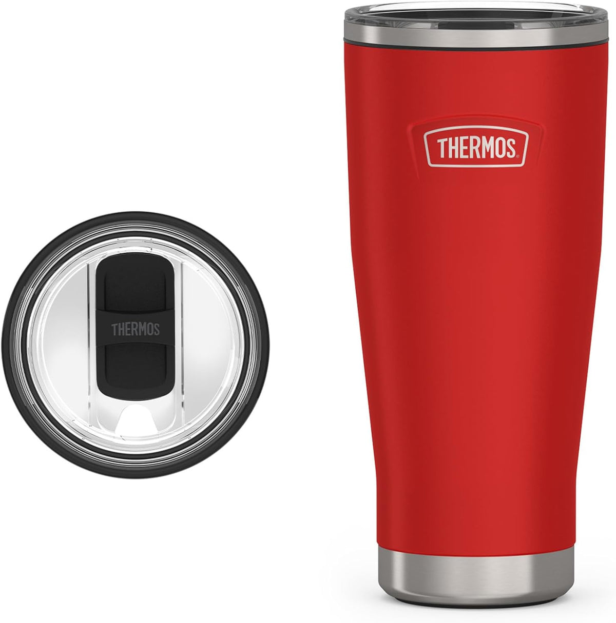 ICON SERIES, Stainless Steel Tumbler with Slide Lock, 18 Ounce, Matte Stainless Steel