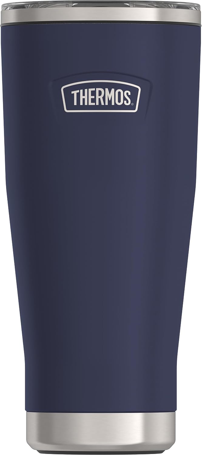 ICON SERIES, Stainless Steel Tumbler with Slide Lock, 18 Ounce, Matte Stainless Steel