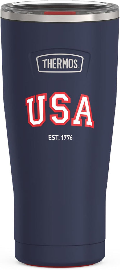 ICON SERIES, Stainless Steel Tumbler with Slide Lock, 18 Ounce, Matte Stainless Steel