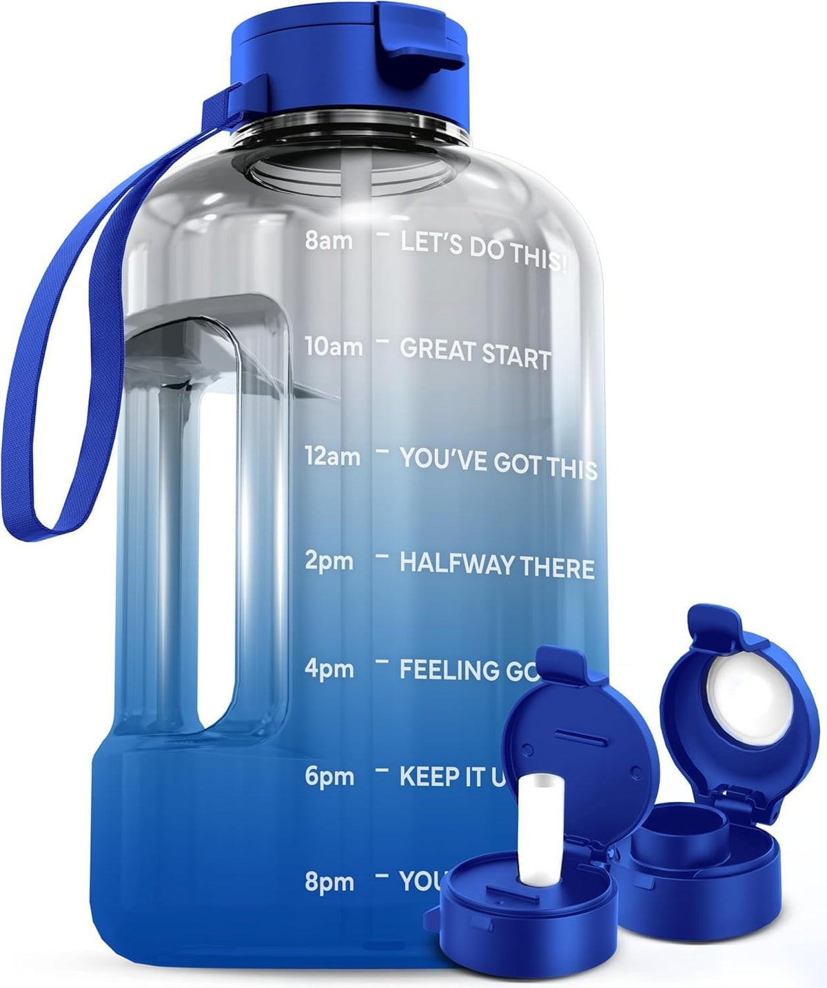 AQUAFIT Half Gallon Water Bottle with Time Marker